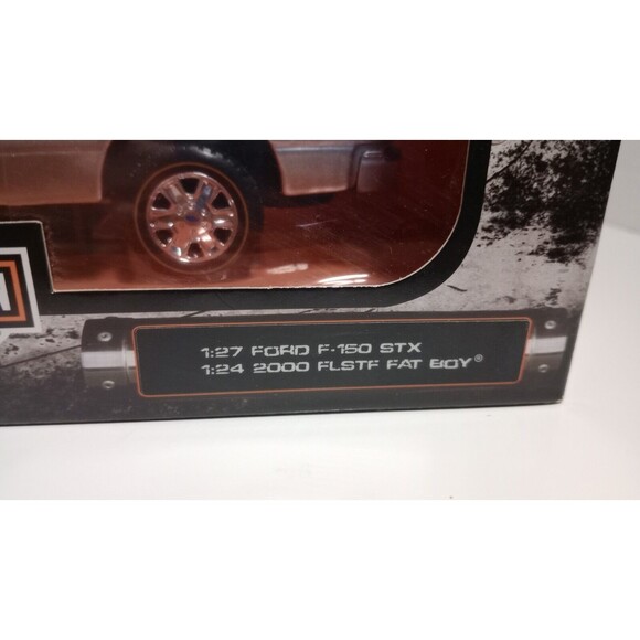 MAISTO HARLEY DAVIDSON FORD F150 STX PICKUP TRUCK WITH 2000 FAT BOY - Picture 7 of 8